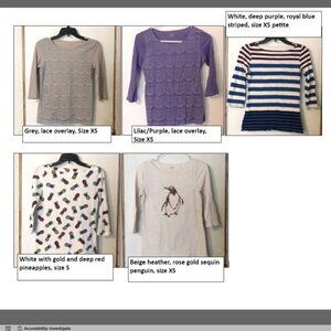 5 pcs LOFT Outlet 3/4 Sleeve Lot